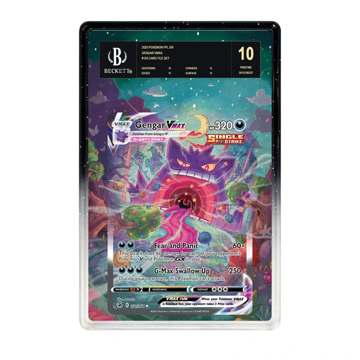 Gengar VMAX Art Extension Slab | BGS | Bumper Black/White